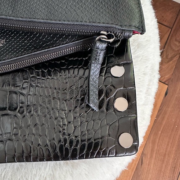 Hammitt Dillon Black Leather 6 Way Flap Medium Bag - Picture 3 of 12